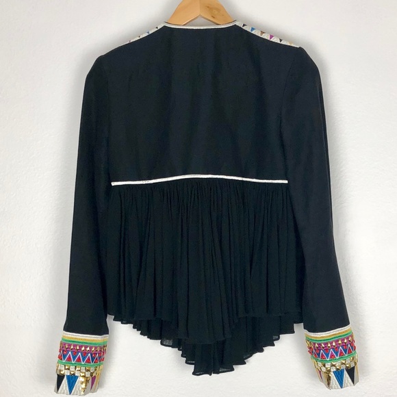 Sass & bide Black embroidered silk jacket - Picture 8 of 8